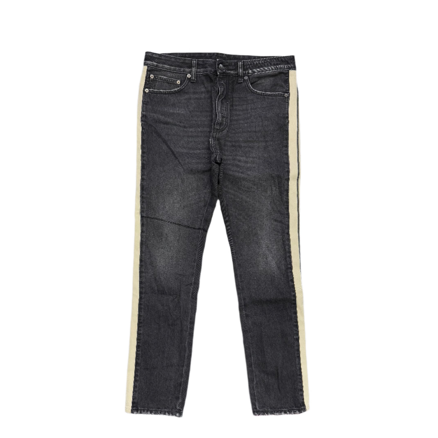 Palm Angels Track Denim Black White