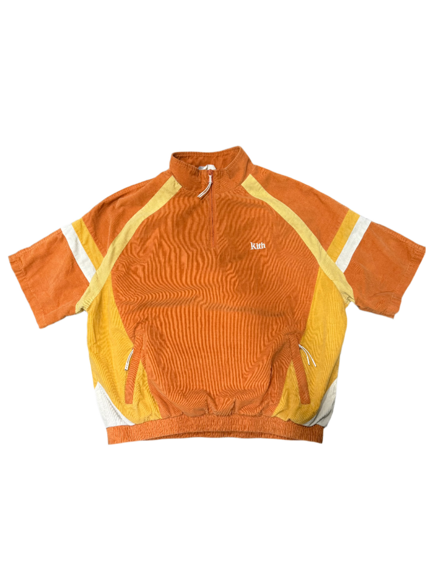 Kith Mixed Micro Cord Linden Retro Quarter Zip Shirt