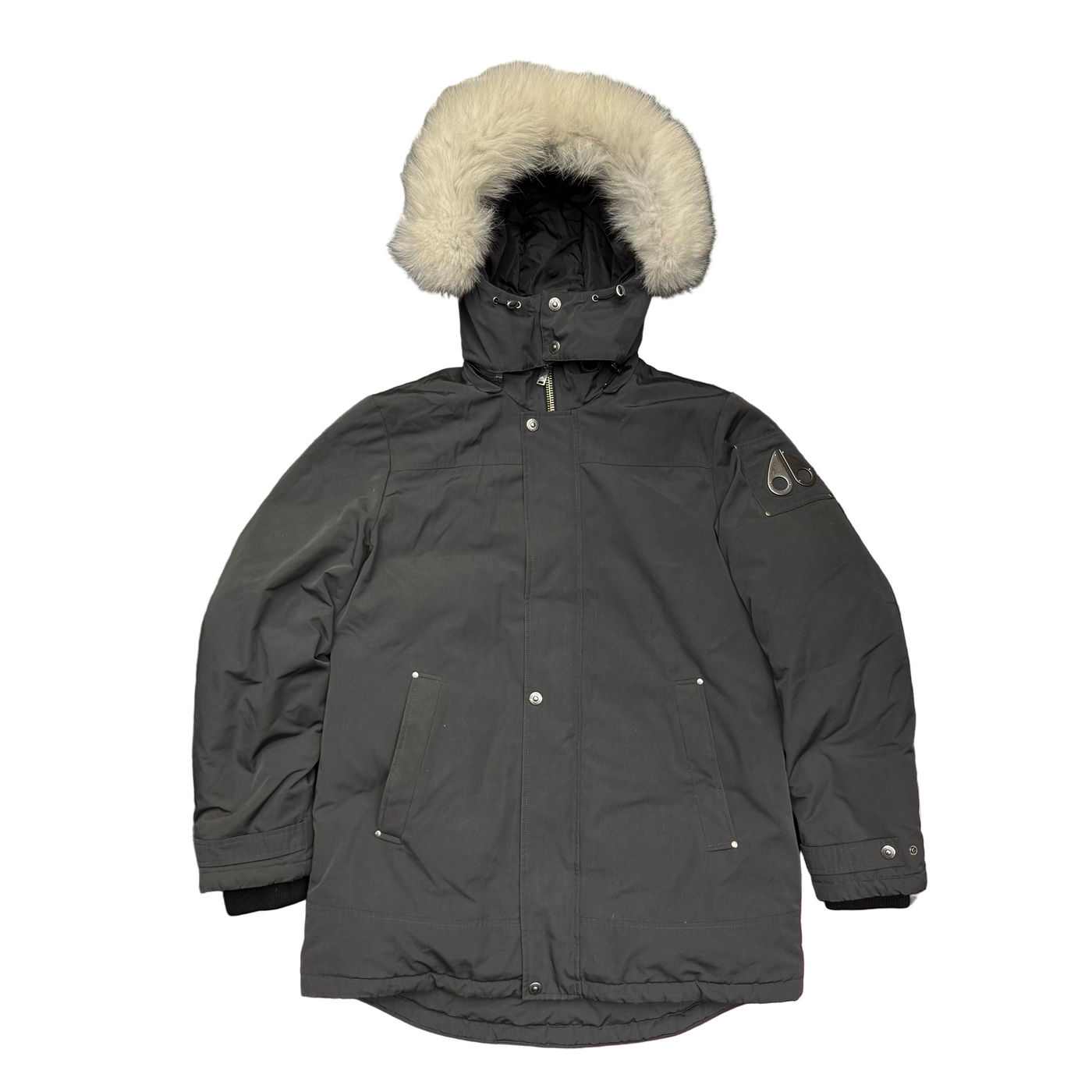 Moose Knuckles Down Parka Jacket Graphite