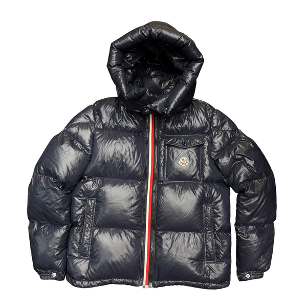 Moncler Montbeliard Hooded Short Down Jacket Navy