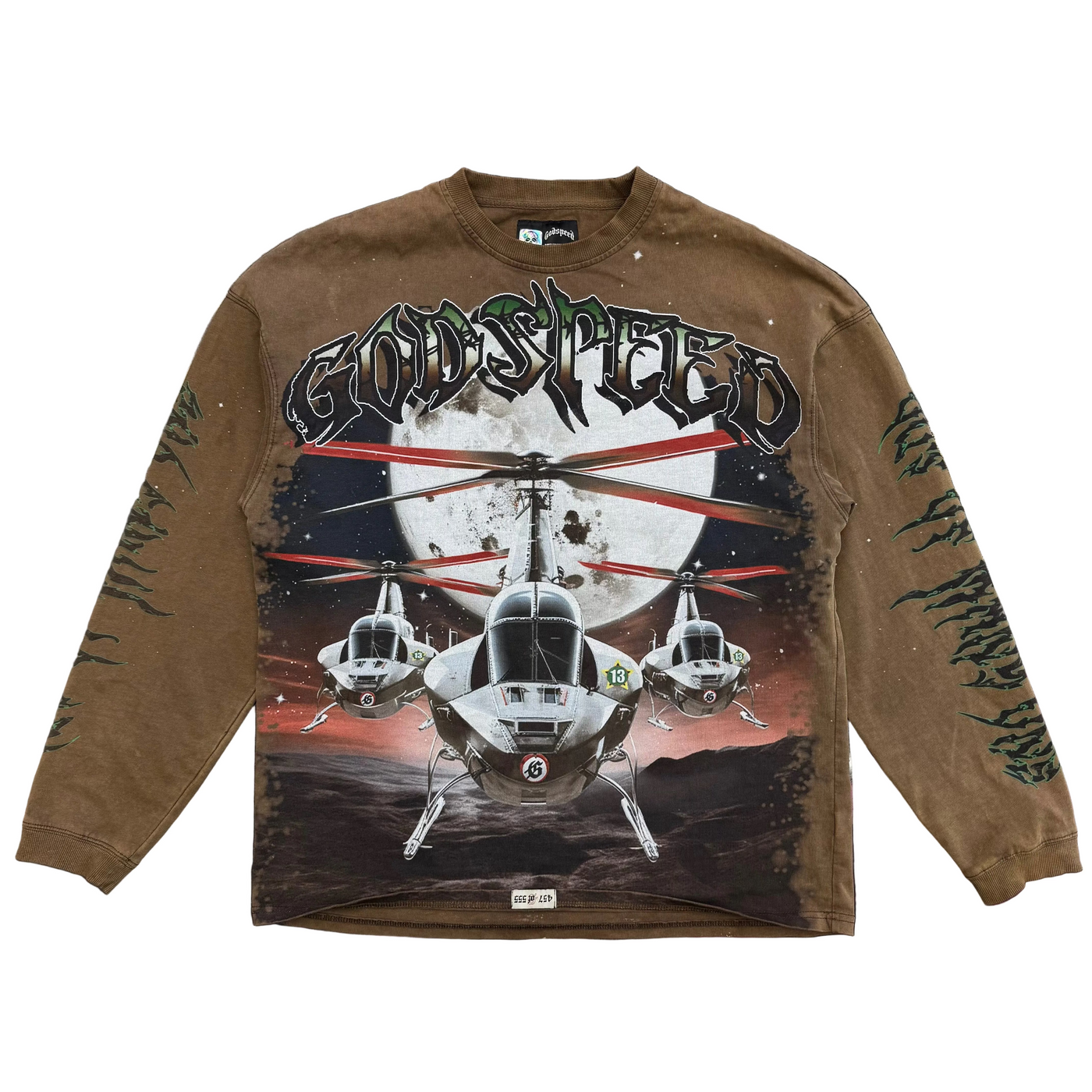 Godspeed Air Strike Long Sleeve T-Shirt Brown