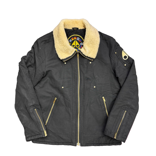 Moose Knuckles Ballistic Bomber Jacket Black