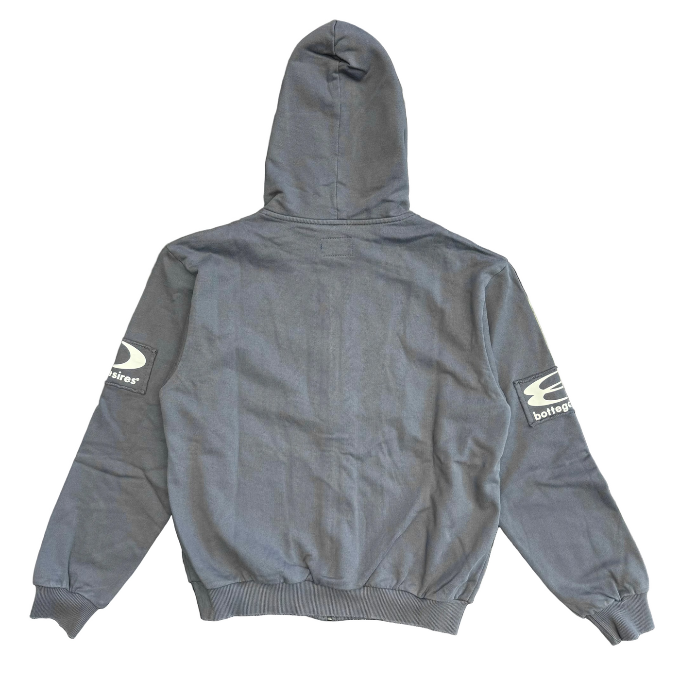 Bottega Desires Tech Zip Up Hoodie Blue