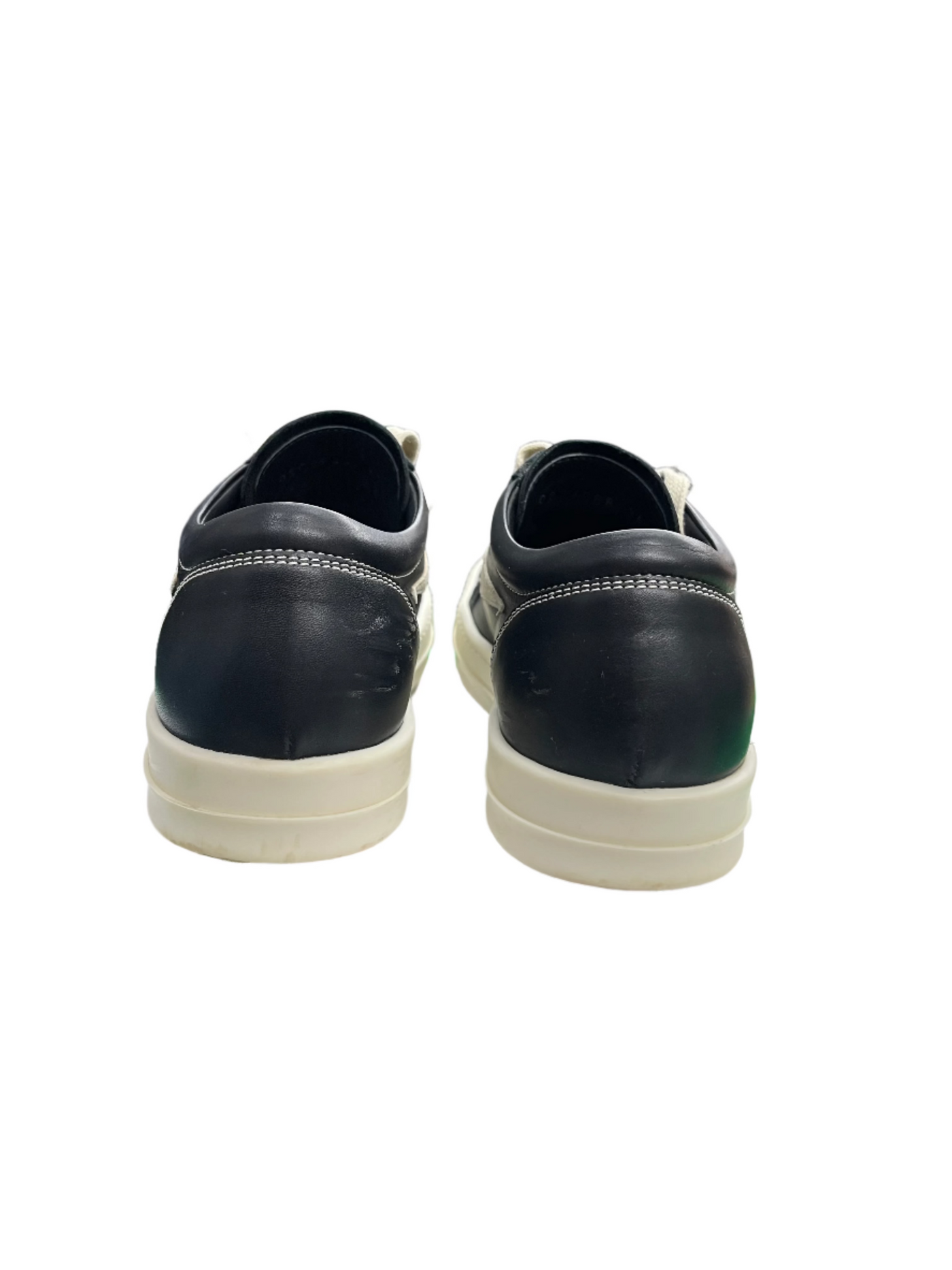 Rick Owens Vintage Leather Sneaker Black Milk