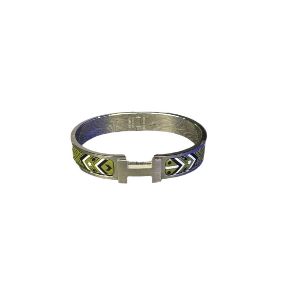 Hermes Clic HH Bandana Bracelet Emerald