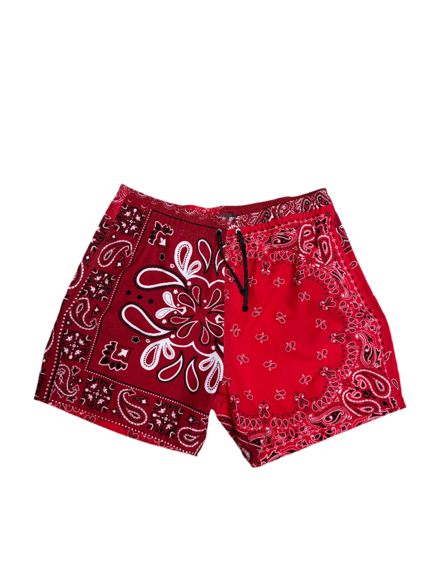 Amiri Bandana Swim Shorts Red