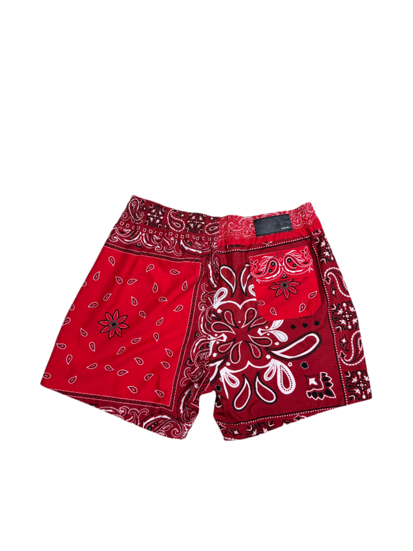 Amiri Bandana Swim Shorts Red