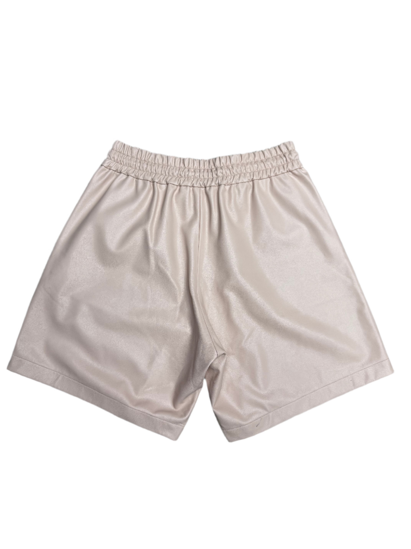 Amiri Leather Shorts Pink