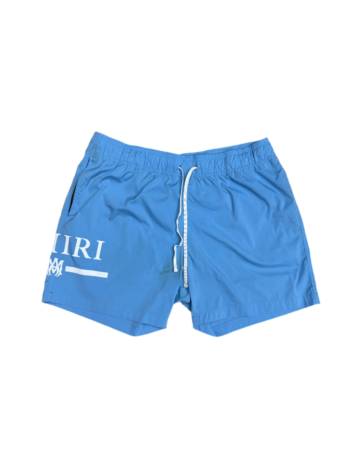 Amiri Logo Swim Shorts Blue