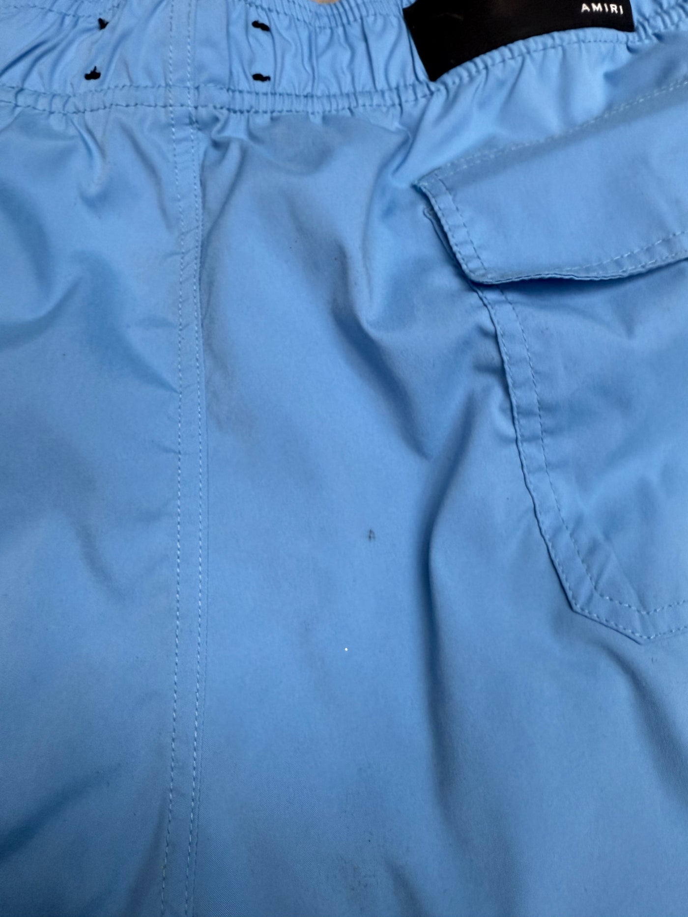 Amiri Logo Swim Shorts Blue