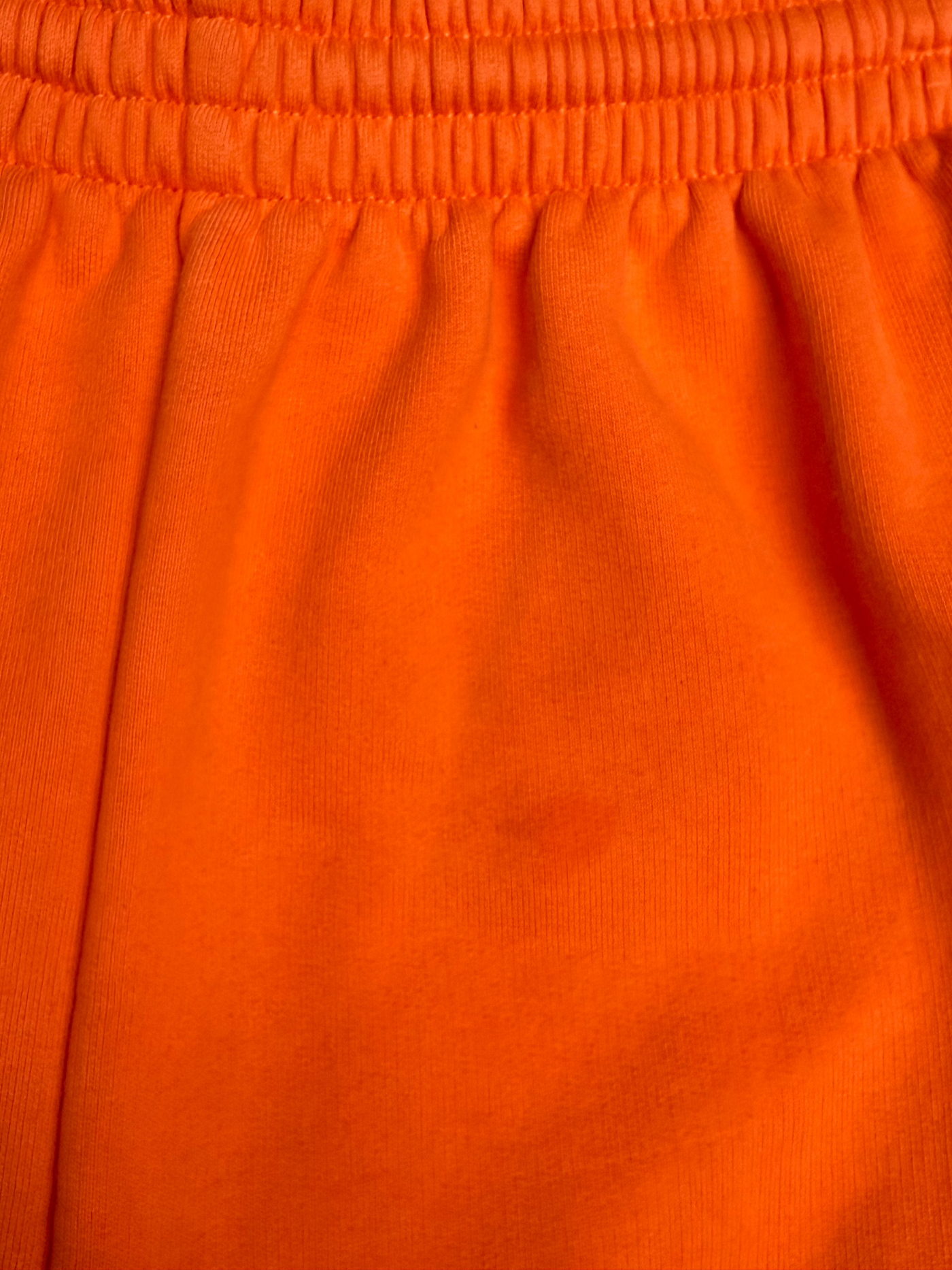 Balenciaga Logo Orange Sweat Shorts