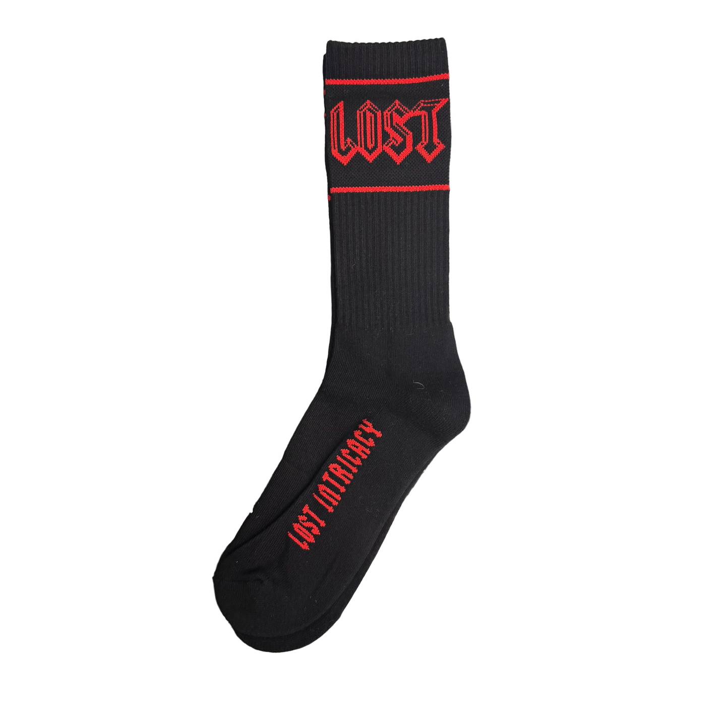 Lost Intricacy Socks Black Red