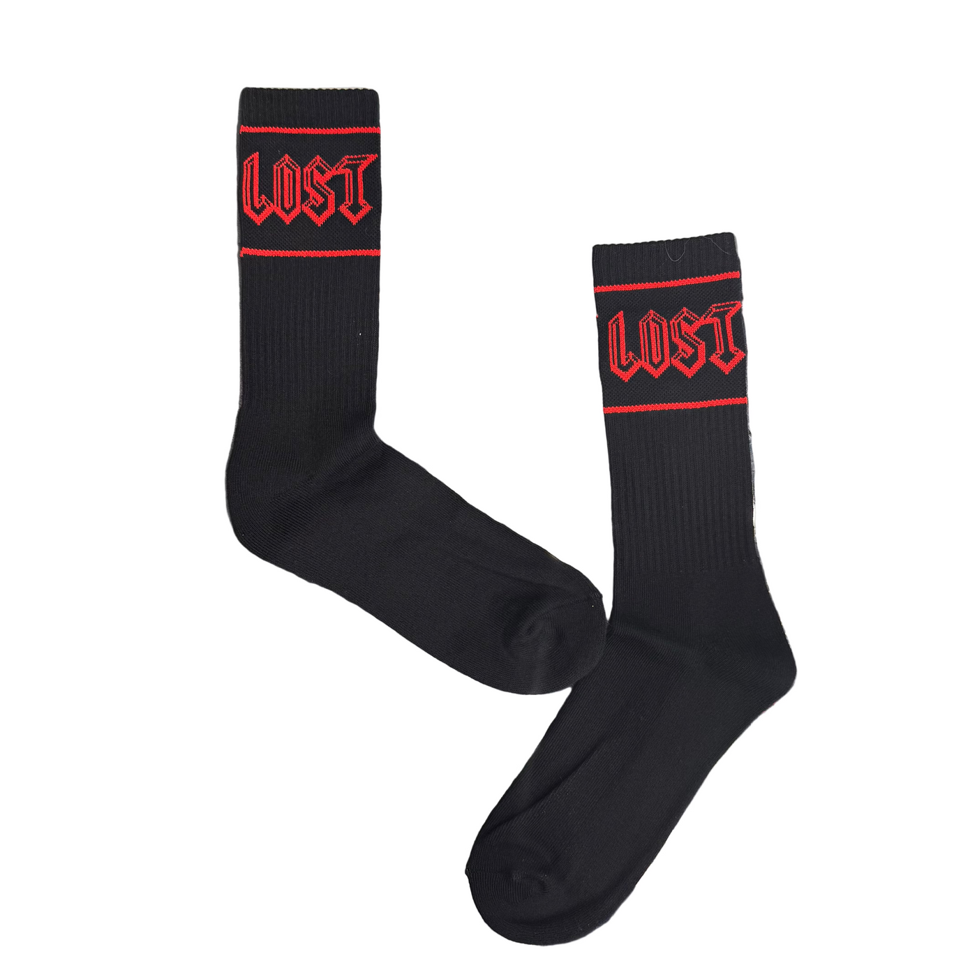 Lost Intricacy Socks Black Red