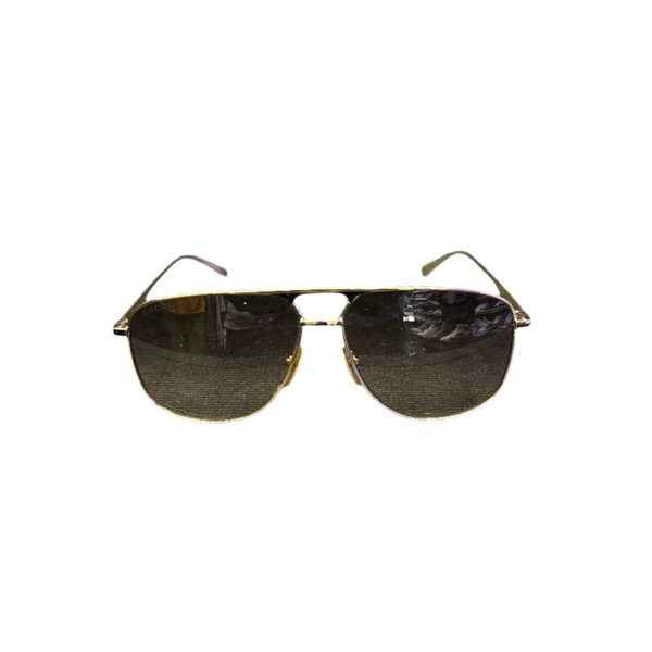Gucci GG0336S Aviator Sunglasses Gold Brown