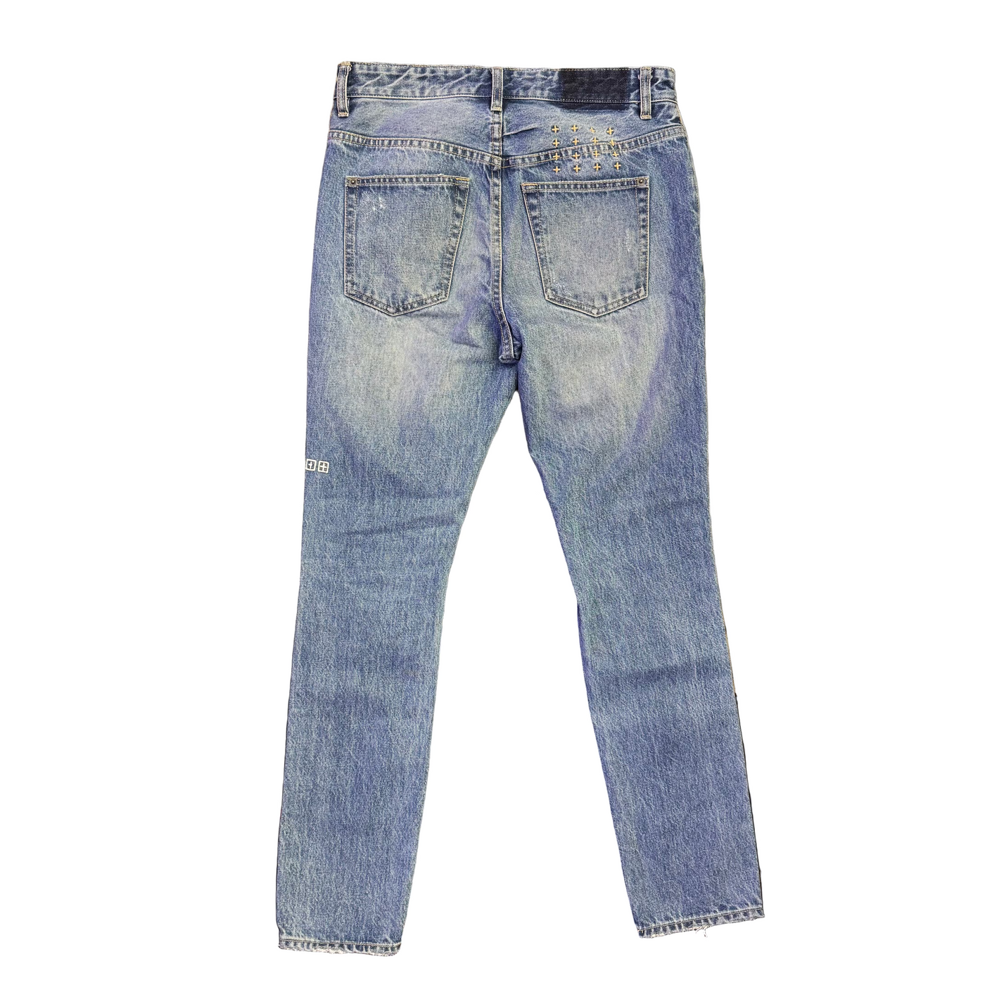 Ksubi Wolf Gang Klub Krushed Denim Jeans Blue