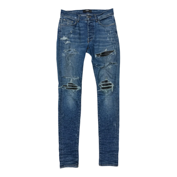 Amiri MX1 Leather Patch Jeans