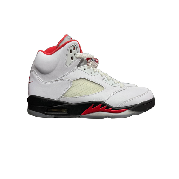 Nike Air Jordan 5 Retro Fire Red Silver Tongue