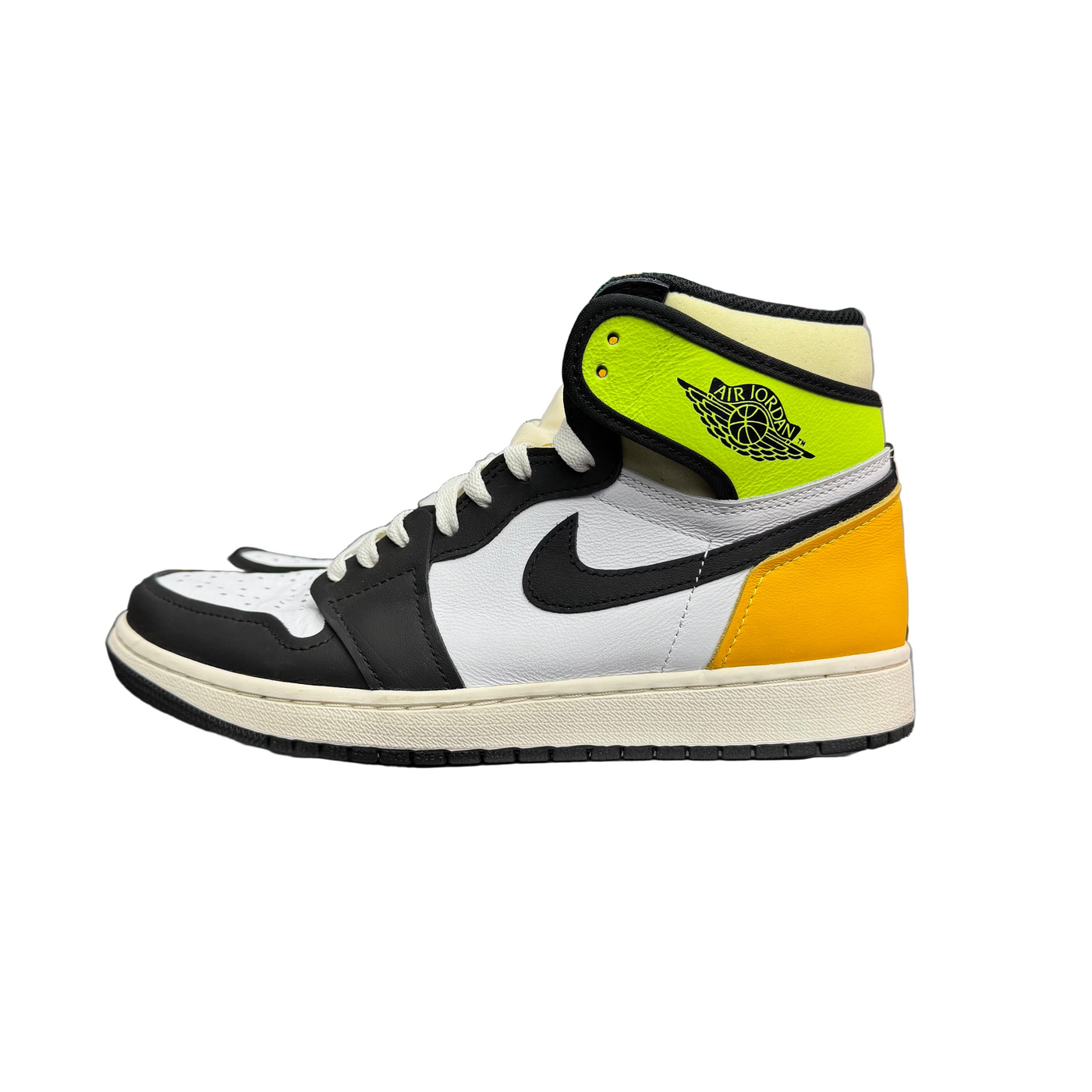 Nike Air Jordan 1 Retro High White Black Volt University Gold