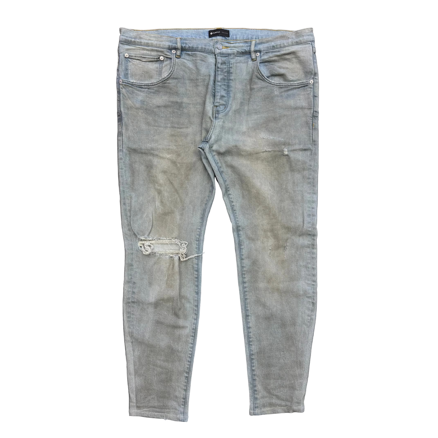 Purple Brand P001 Dirty Wax Jeans Light Blue (Tailored)