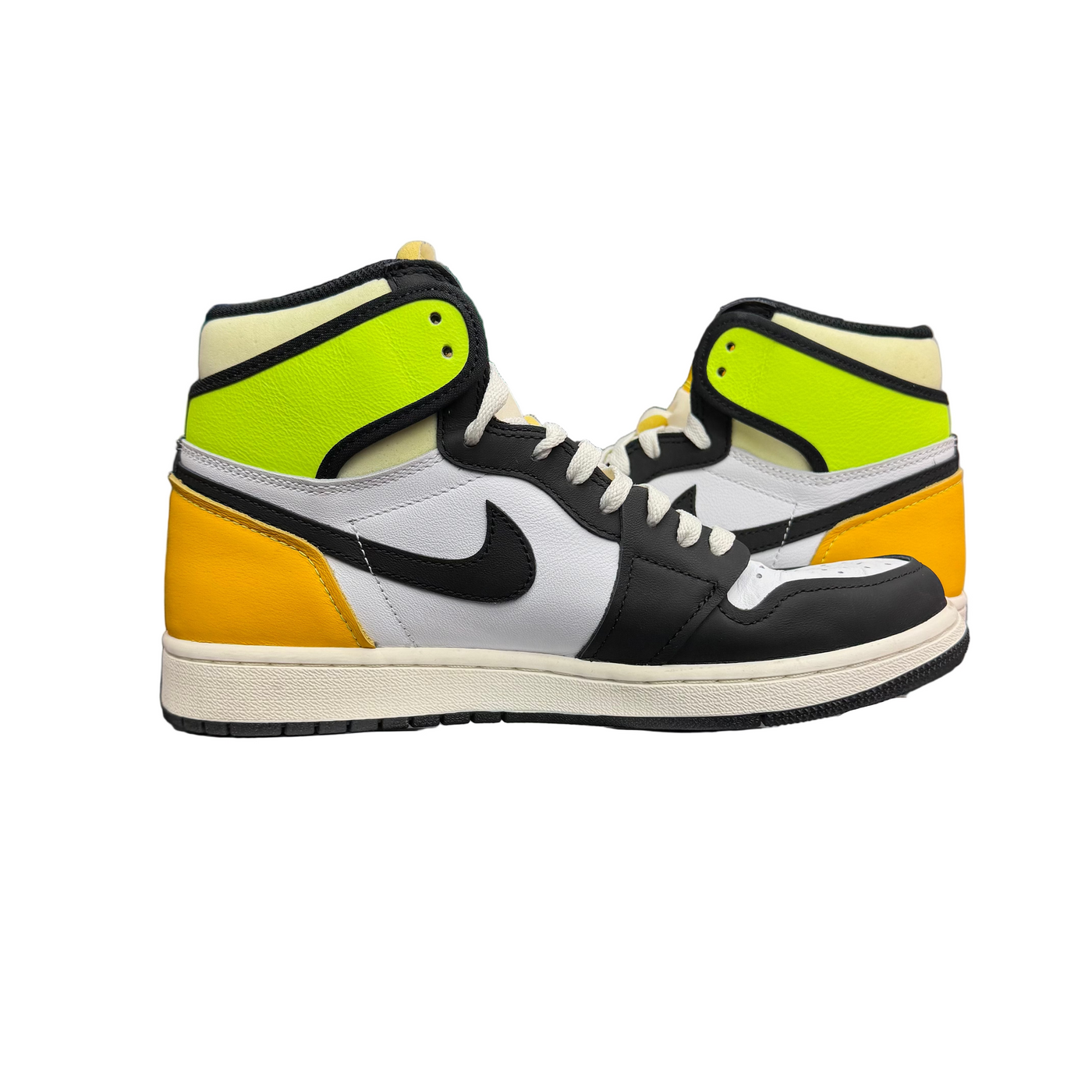 Nike Air Jordan 1 Retro High White Black Volt University Gold