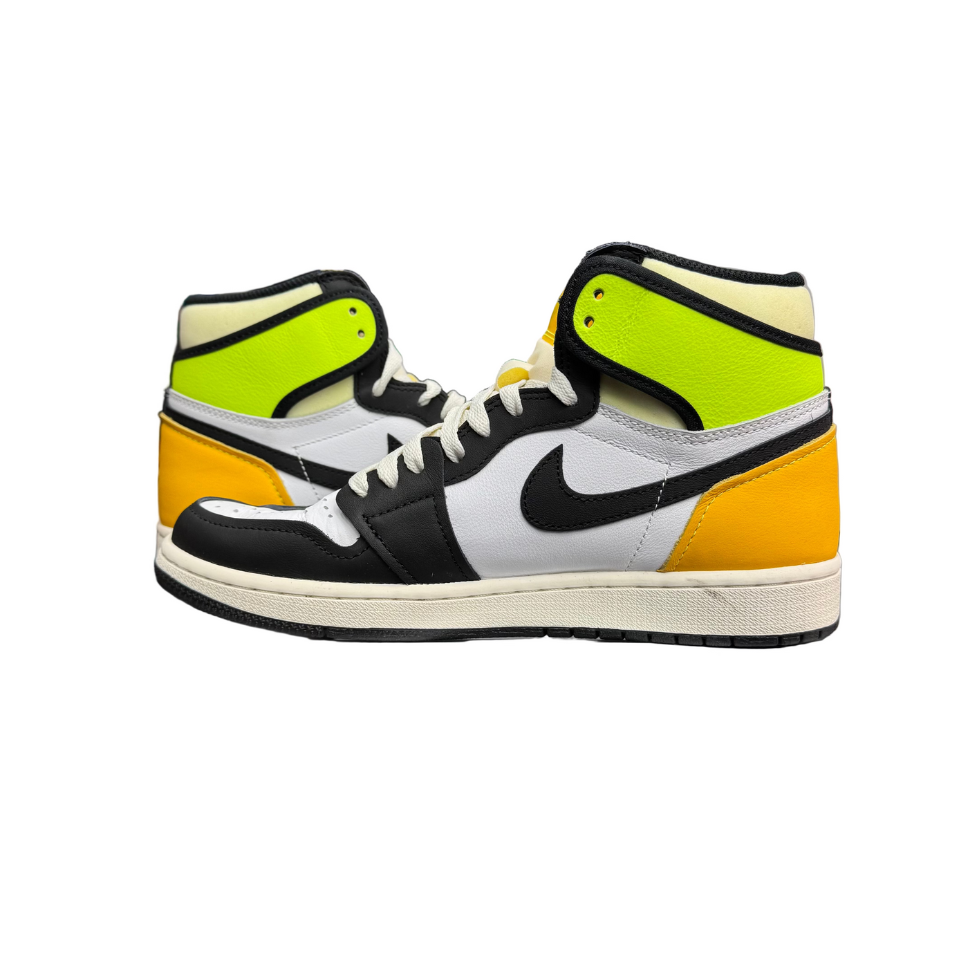 Nike Air Jordan 1 Retro High White Black Volt University Gold