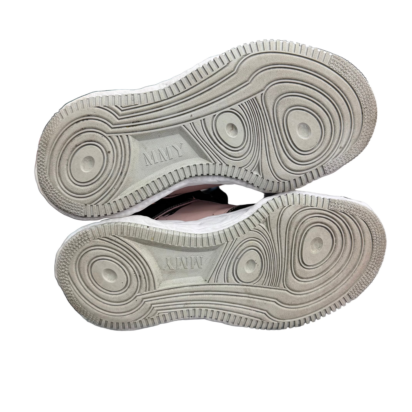 MMY Wayne OG Sole Printed Leather Low Sneaker Black Pink