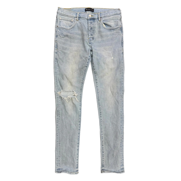 Purple Brand Low RIse Skinny Jeans Light Dirty Wax