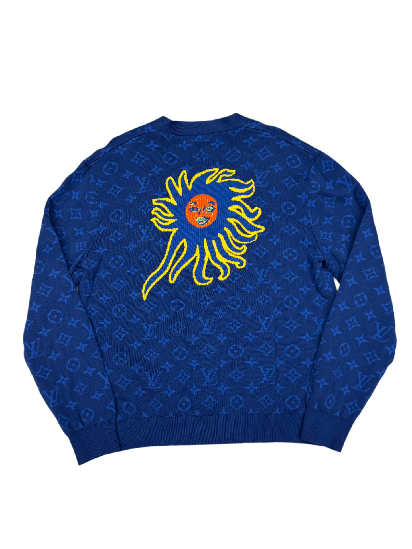 LV x Yayoi Kusama Monogram Faces Cardigan