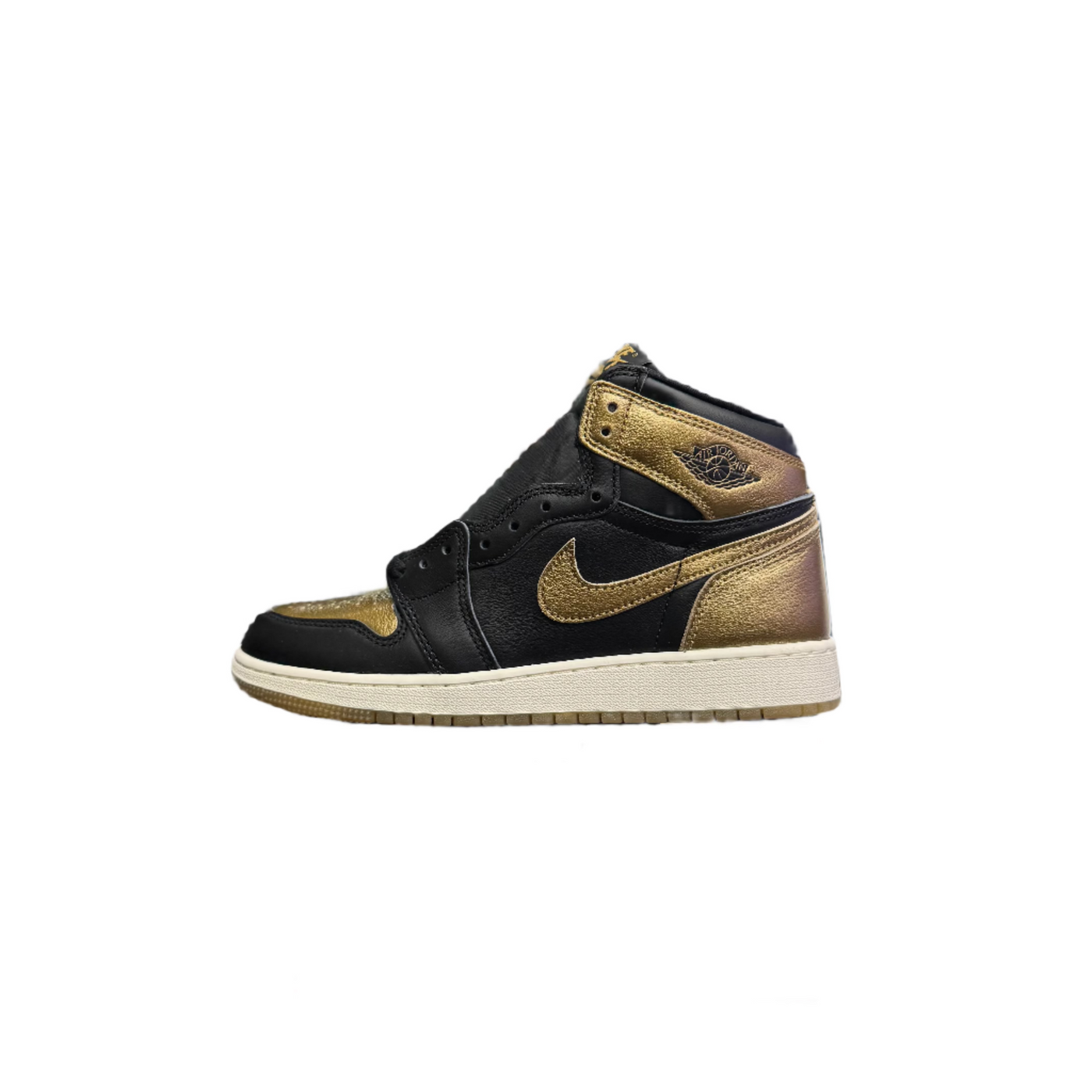 Nike Air Jordan 1 Retro High OG GS Black Metallic Gold