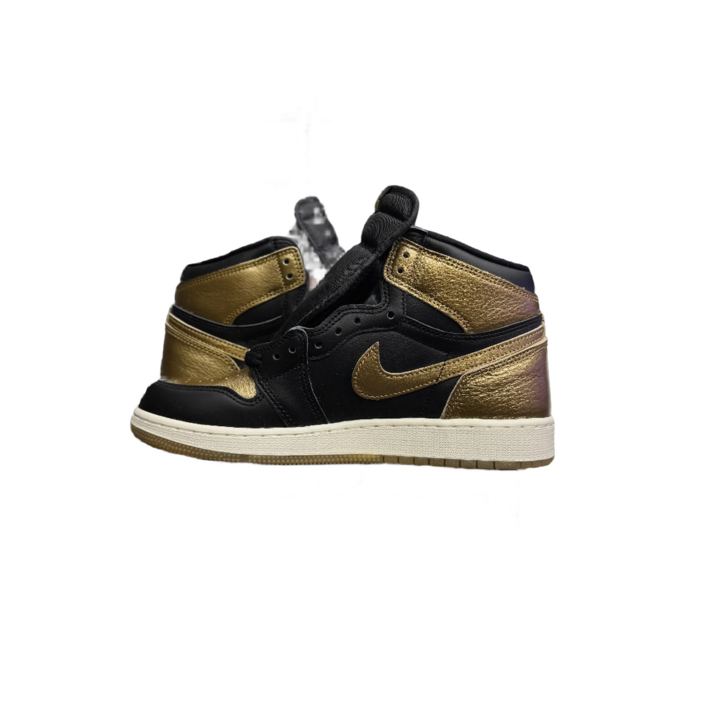 Nike Air Jordan 1 Retro High OG GS Black Metallic Gold