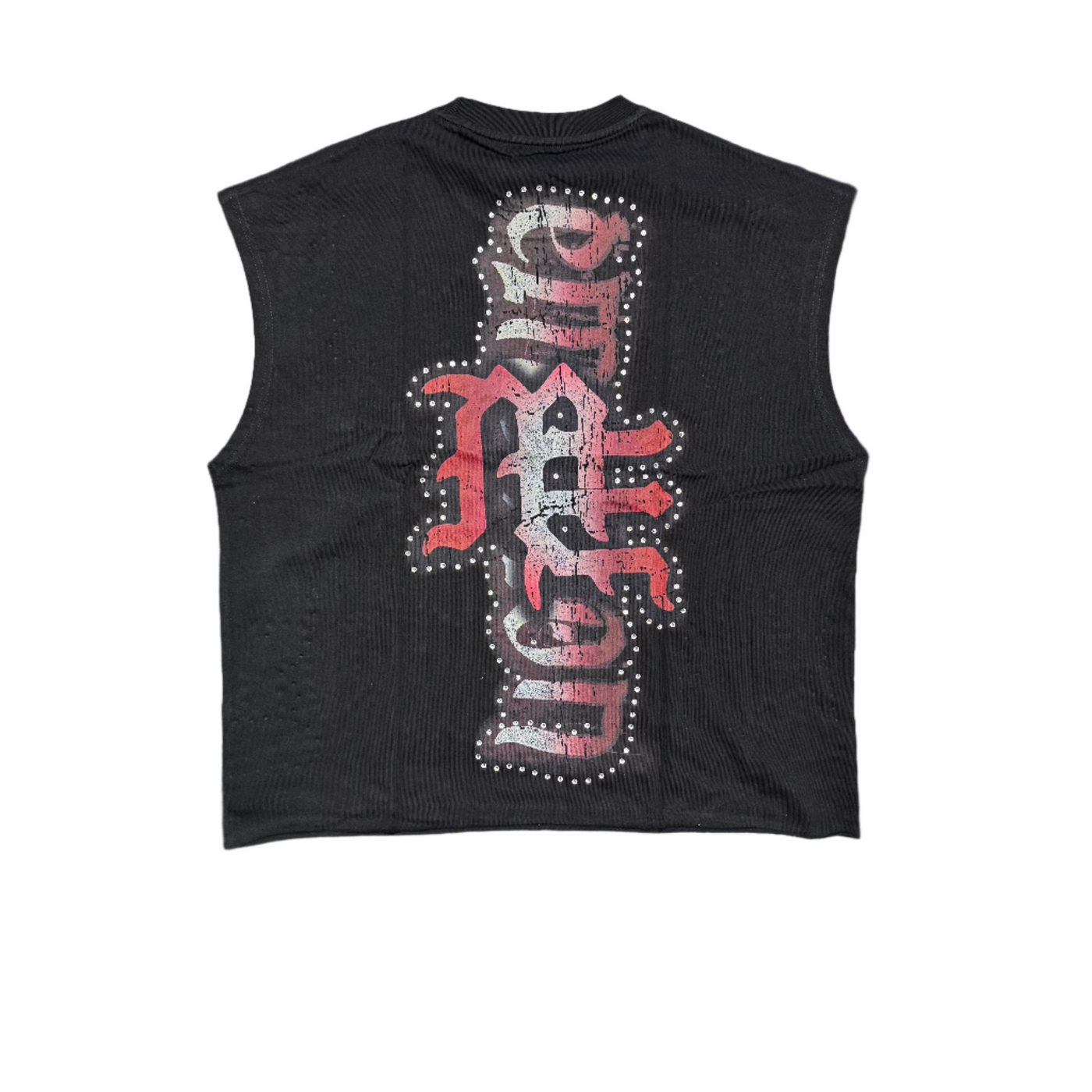 Mixed Emotion Angel Sleeveless Tee Black