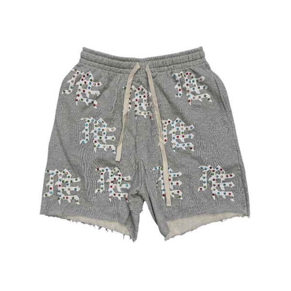 Mixed Emotion ME Logo Shorts Grey