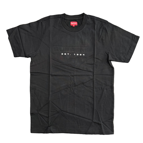 Supreme Debossed Tee Black