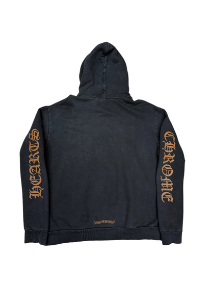 Chrome Hearts Vertical Brown Logo Hoodie