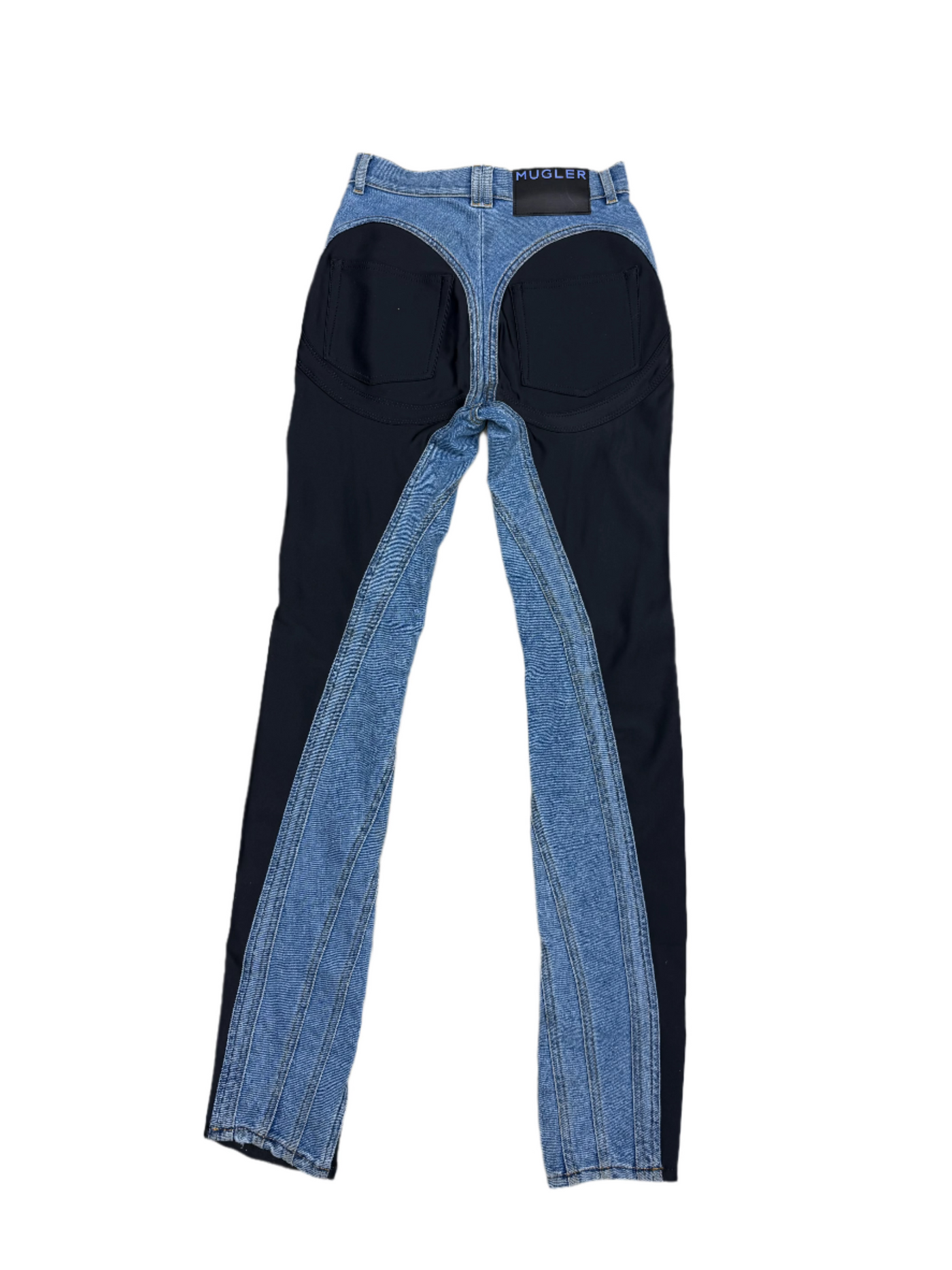 Mugler Structured Panel Jeans
