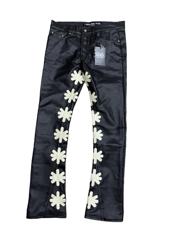 Lost SHDWS Sun Logo Leather Pants