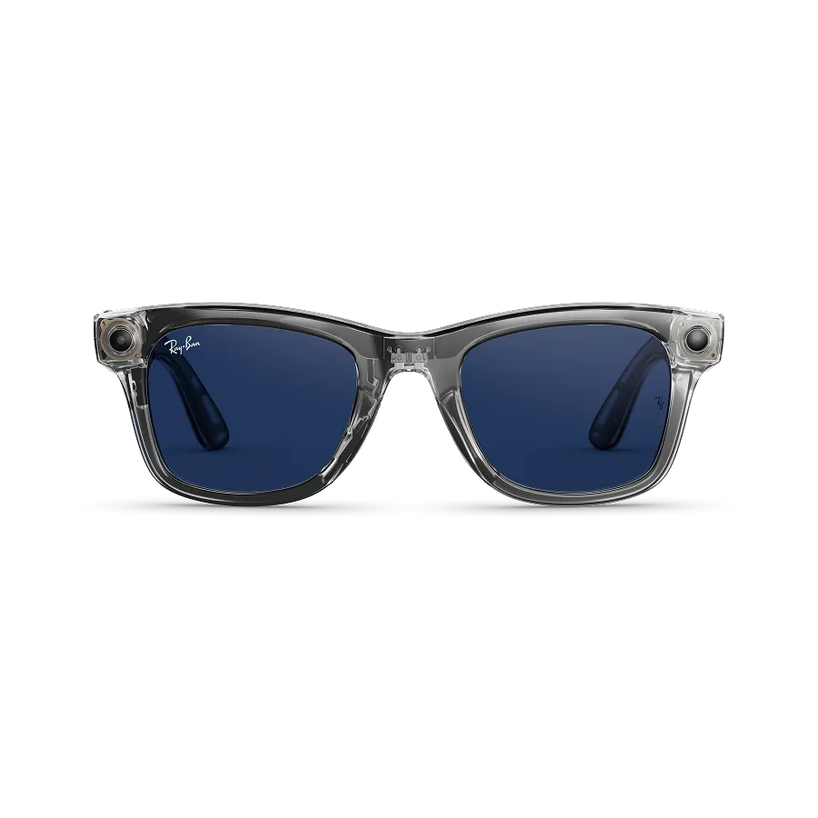 Rayban Meta Wayfarer (Gen 2) Glasses Shiny Transparent Grey