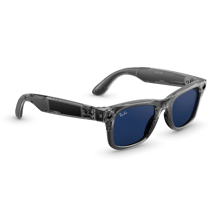 Rayban Meta Wayfarer (Gen 2) Glasses Shiny Transparent Grey