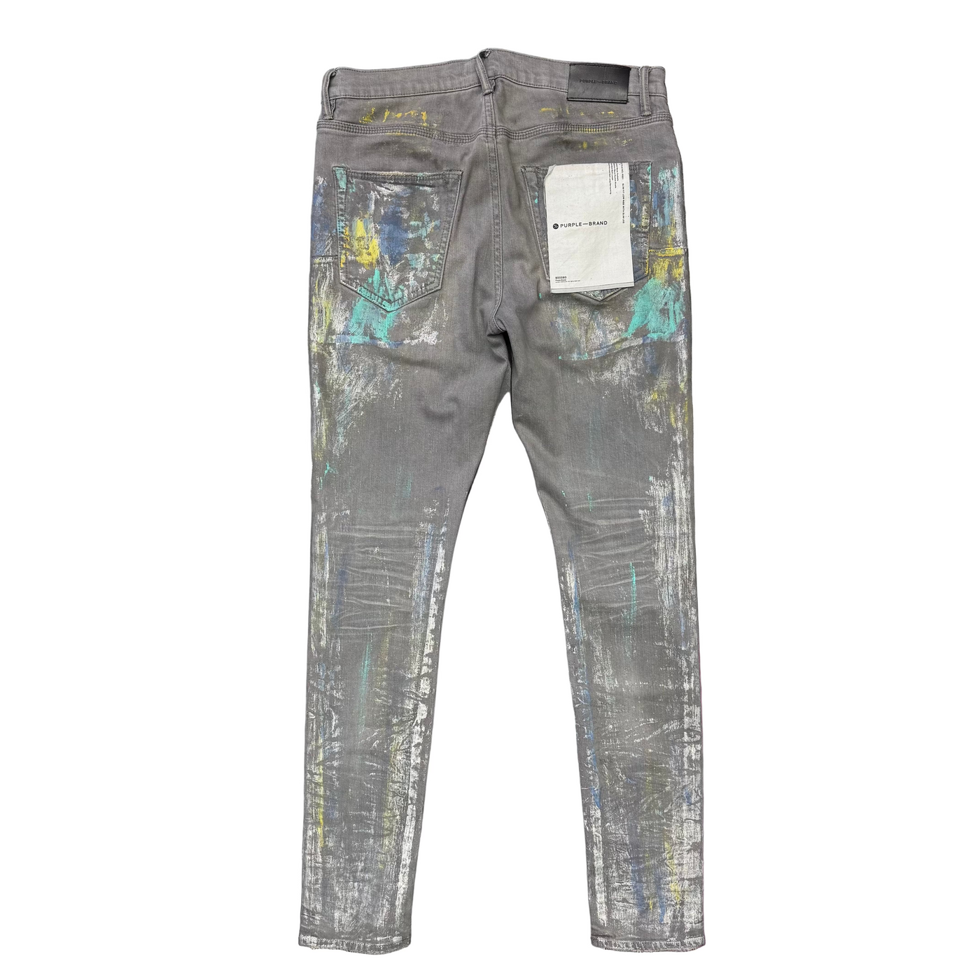 Purple Brand Iridescent Painter Jeans Grey
