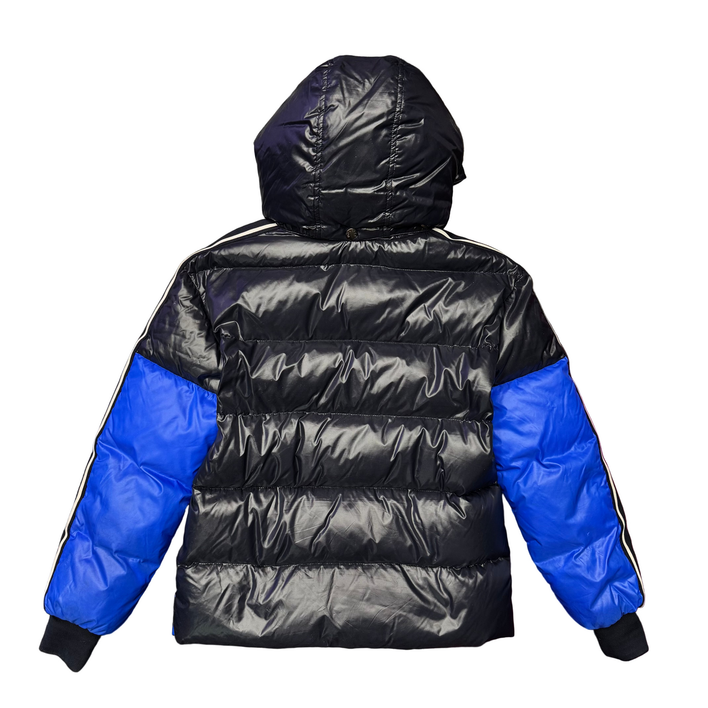 Kids Moncler Febrege Hooded Puffer Jacker Blue