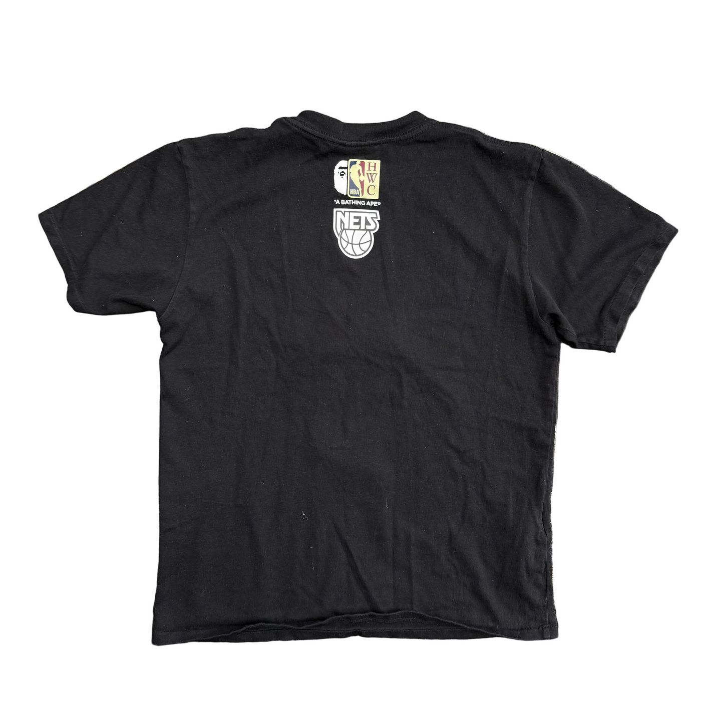 Bape x M&N NBA New Jersey Nets Tee Black