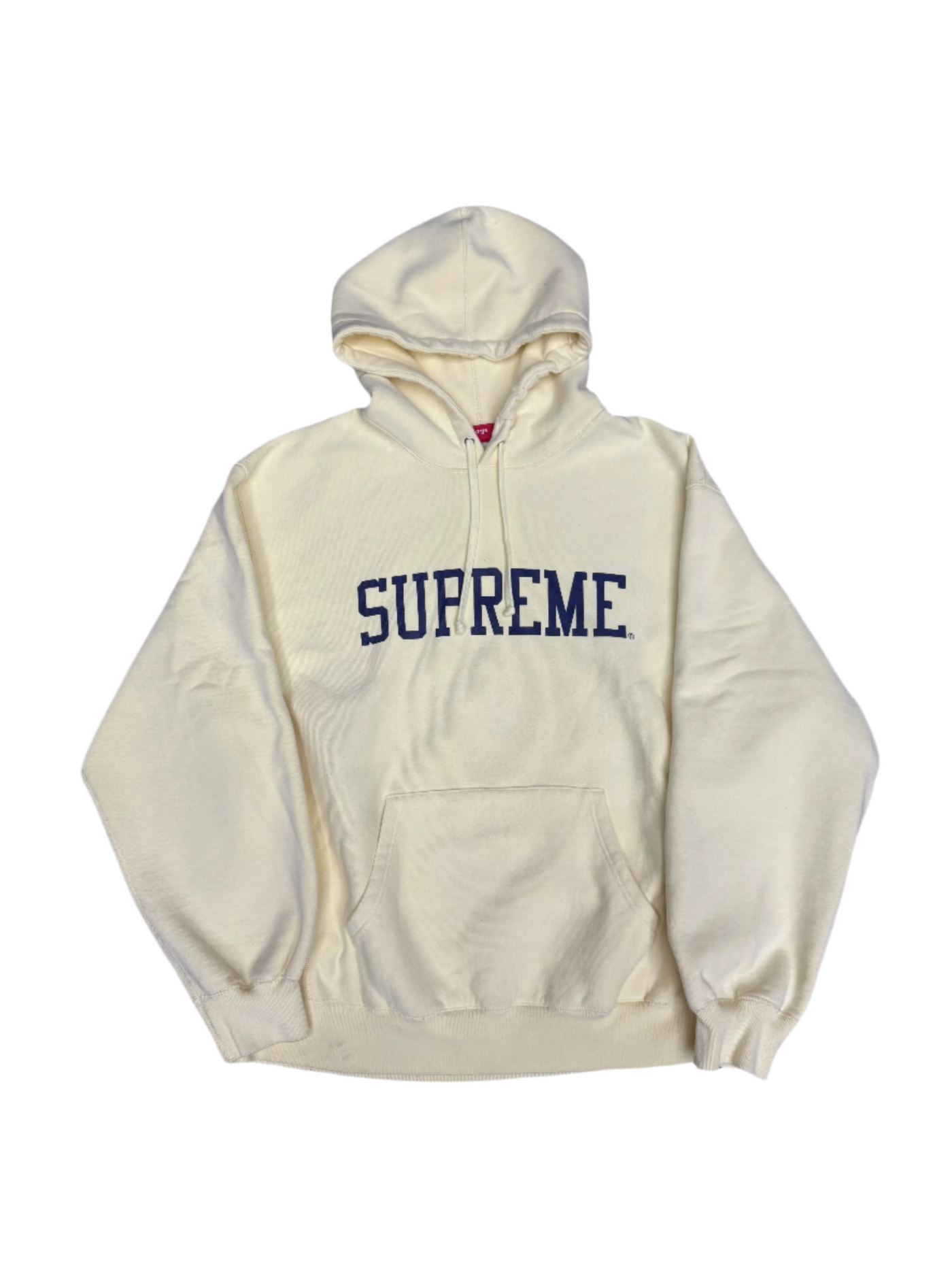 Supreme Varsity Hoodie Light Yellow
