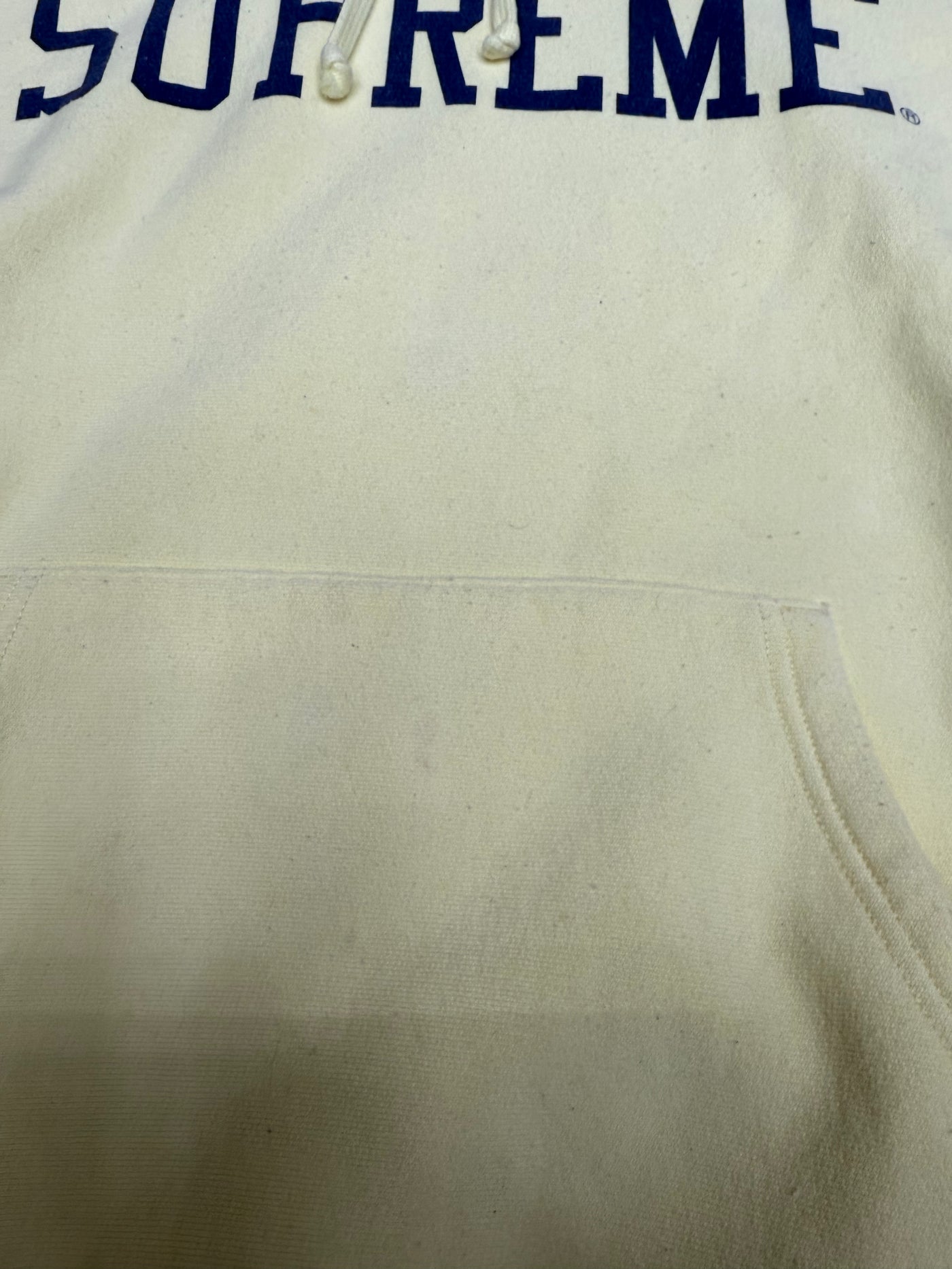 Supreme Varsity Hoodie Light Yellow