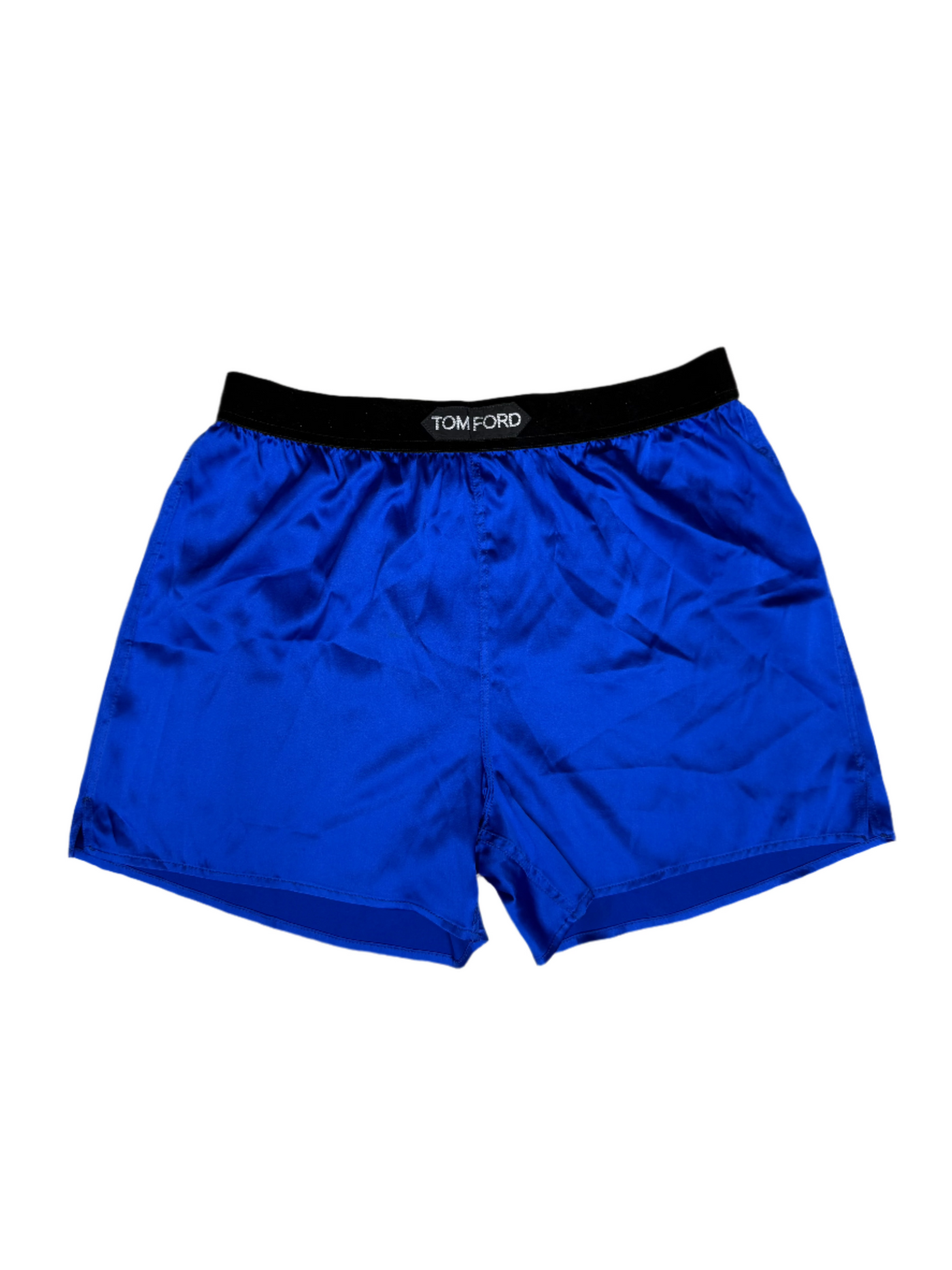 Tom Ford Silk Pajama Shorts Cobalt Blue