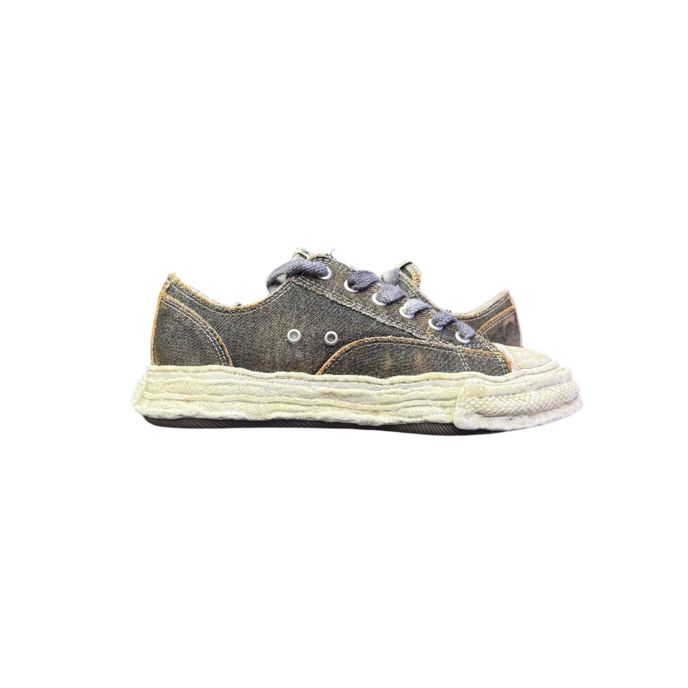 MMY Peterson 23 OG Sole Washed Denim Low Sneakers Black