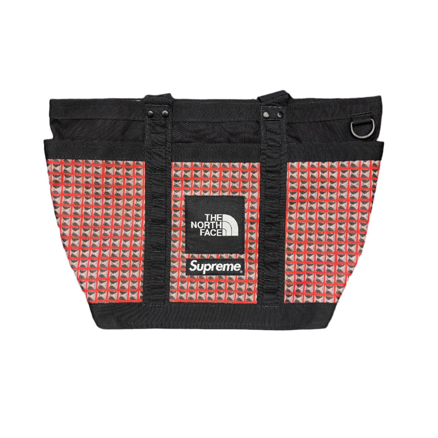 Supreme x TNF Studded Explore Utility Tote Red