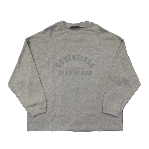 Essentials Fear Of God Heavy L/S Tee Heather Grey