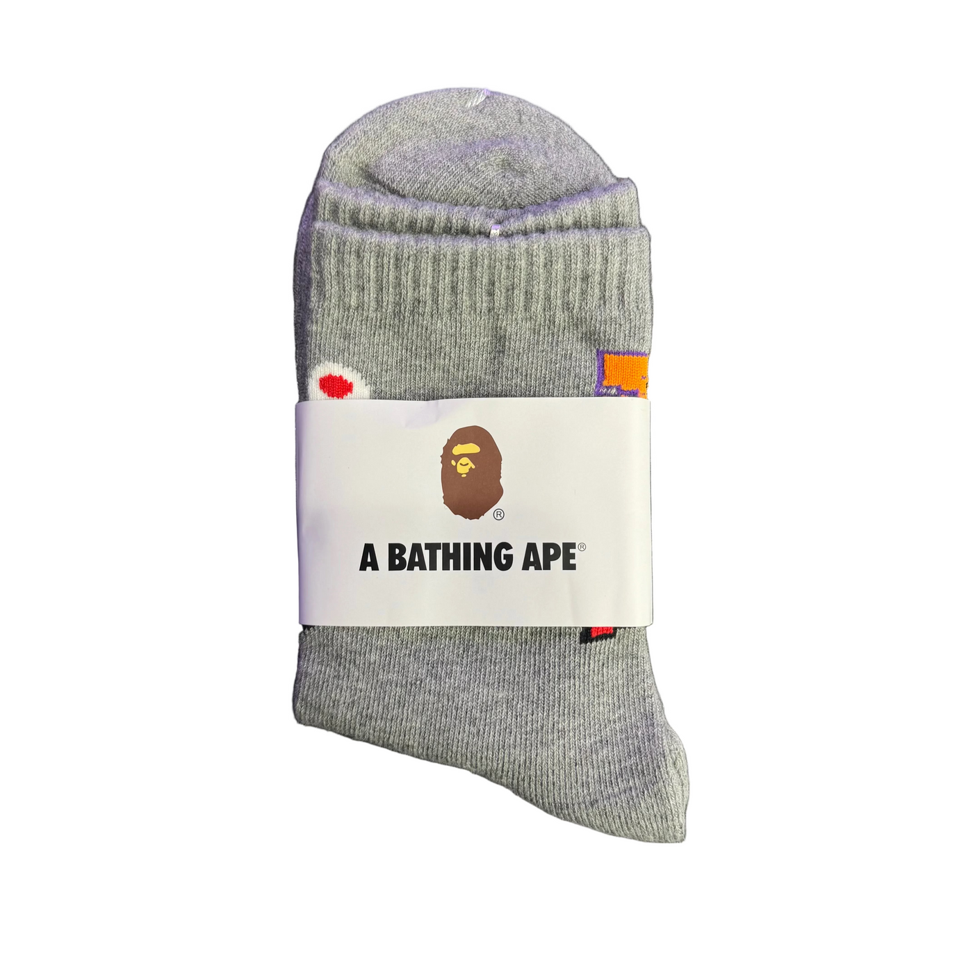 BAPE Shark Socks Grey