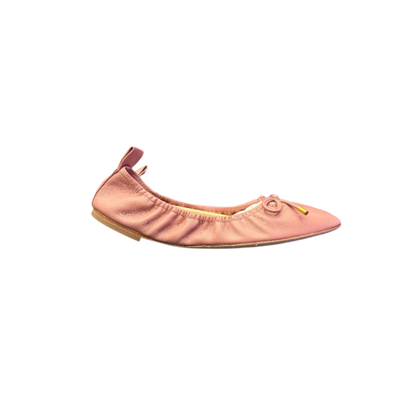 Tory Burch Leather Ballet Flats Pink