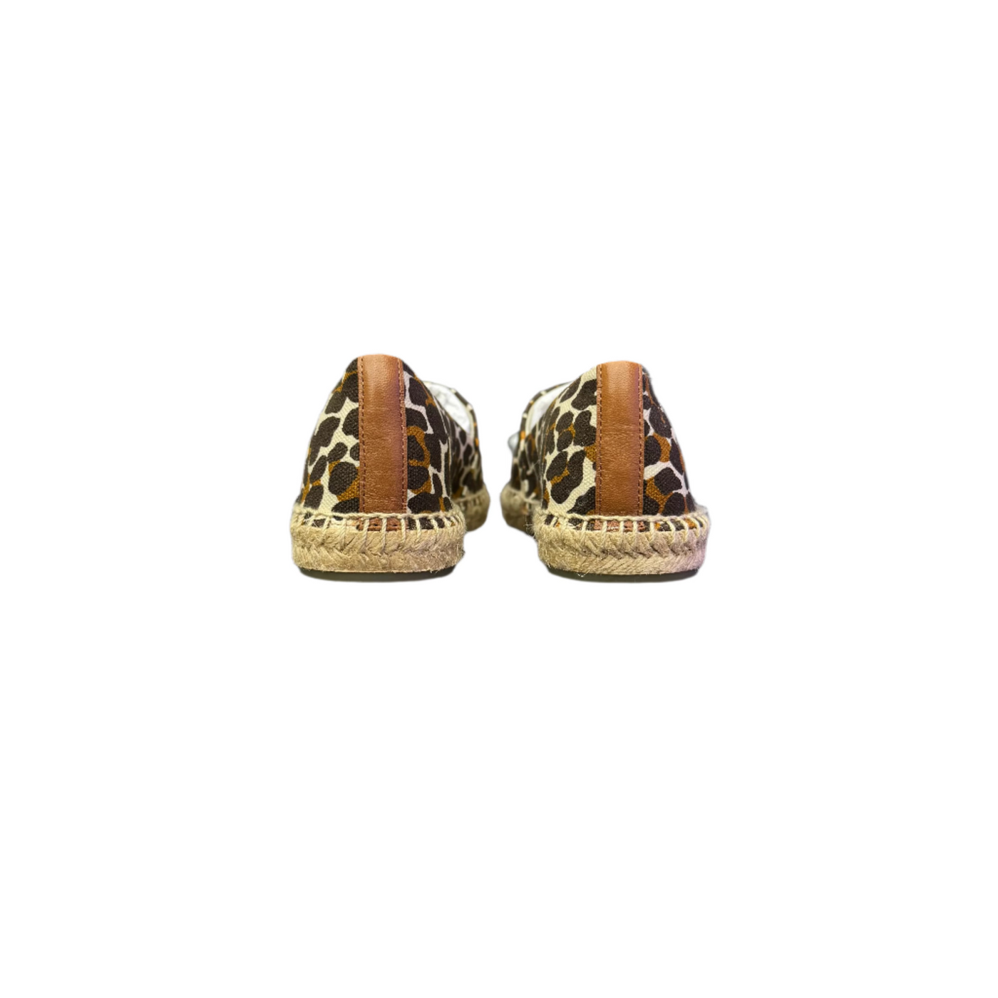Tory Burch Canvas Espadrille Flats Leopard